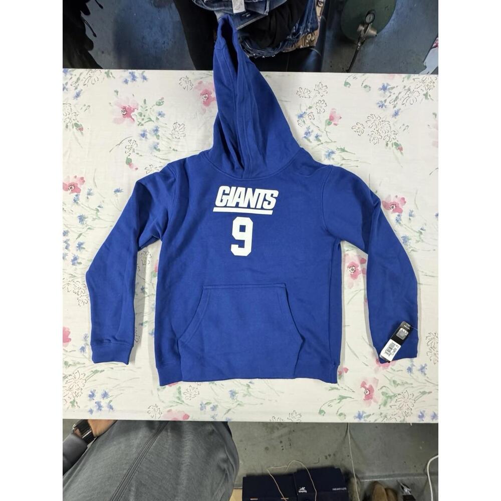 New York Giants Malik Nabers #9 Youth Hoodie
